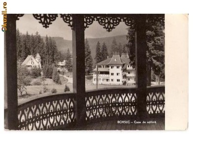 CP191-28 Borsec -Case de odihna -RPR -carte postala circulata 1965 foto