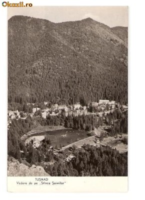 CP191-23 Tusnad. Vedere de pe ,,Stanca Soimilor&amp;quot; -RPR -carte postala circulata 1961 foto