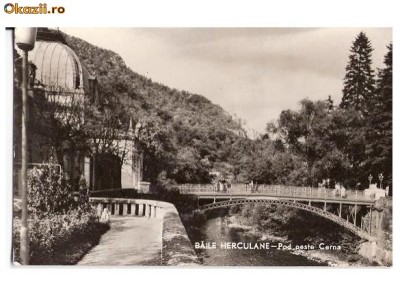 CP191-82 Baile Herculane -Pod peste Cerna -RPR -carte postala necirculata foto