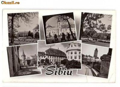 CP191-51 Sibiu -RPR -carte postala circulata 1963 foto