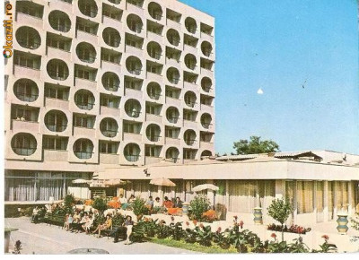 CP192-29 Eforie Nord: Hotel ,,Cascom&amp;quot; -carte postala circulata 1978 foto