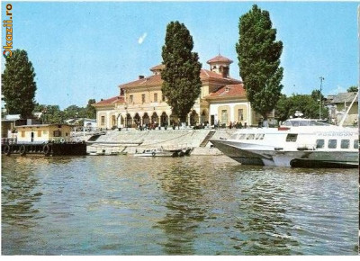 CP192-18 Braila. Gara fluviala -carte postala circulata 1984 foto