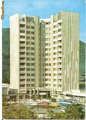 CP192-14 Piatra Neamt. Hotel ,,Central&amp;quot; -carte postala necirculata foto