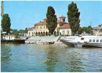 CP193-16 Braila. Gara fluviala -carte postala circulata 1984 foto