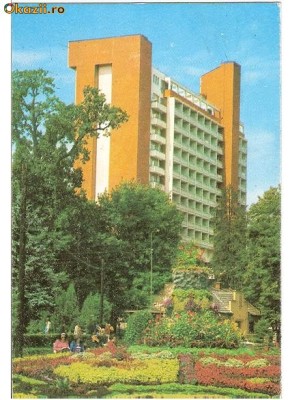 CP193-45 Oradea -Baile Felix. Hotel ,,Nufarul&amp;quot; -carte postala circulata 1984 foto