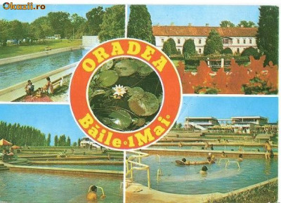 CP193-46 Oradea -Baile ,,1 Mai&amp;quot; -carte postala circulata 1984 foto