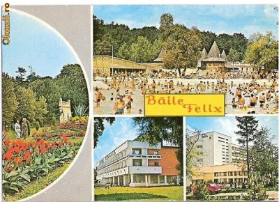 CP193-13 Baile Felix -carte postala circulata 1975 -timbru fix foto