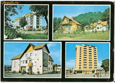 CP193-50 Covasna -Hotel; Balvanyos. Statiunea; Intorsura Buzaului-Hanul turistic ,,Popasul Buzaului&amp;quot;; Sf.Gheorghe-Hotelul Bodoc -1976 foto
