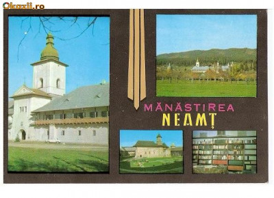 CP193-49 Manastirea Neamt -carte postala necirculata foto