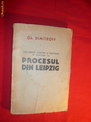 GH.DIMITROFF - PROCESUL DIN LEIPZIG - 1944 foto