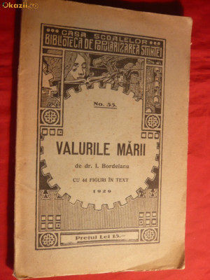 Dr.I.Bordeianu - Valurile Marii -1929 -cu 44 fig. in text foto