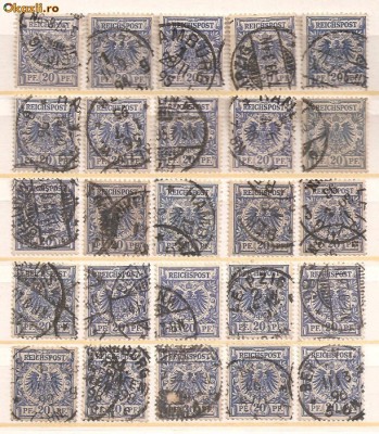 TSL03 GERMANIA, LOT STAMPILATE / OBLITERARI FRUMOASE foto
