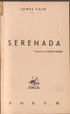 James Cain / SERENADA (editie 1945) foto