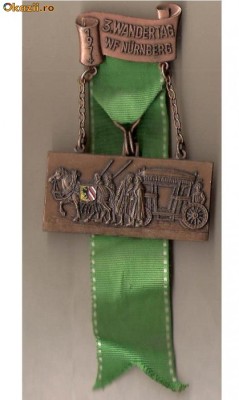 CIA 173 Medalie heraldica(caleasca medievala) - interesanta -(germana) foto