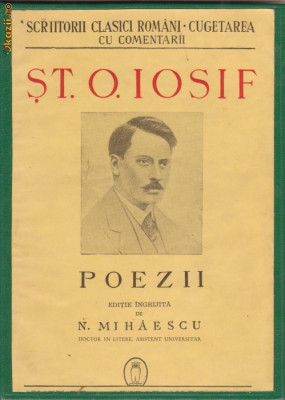 St.O.Iosif / POEZII (editie 1943) foto