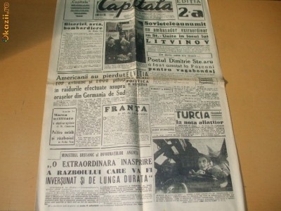 Ziar CAPITALA 25 08 1943 foto