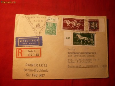 Plic Spec. circ. efectiv cu Seria -Marele Premiu DDR 1958 -CAI foto