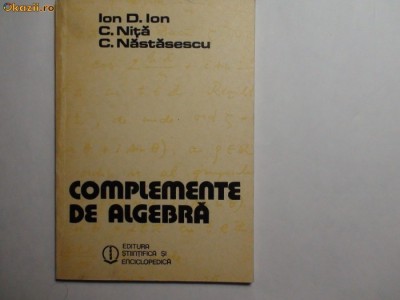 Complemente de Algebra Ion D ion,RF5/3,p3 foto
