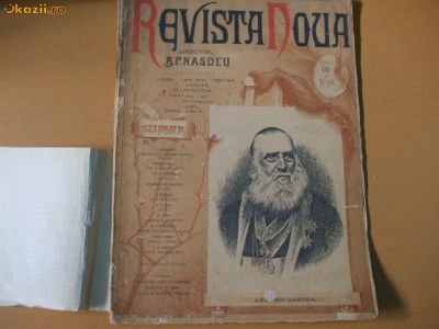 Revista Noua Dir. B. P. Hasdeu An III Nr. 3 foto