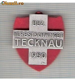 CIA 201 Medalie Schwing TECKNAU 1950 (lupte -Wrestling )(Elvetia) -dimensiuni, circa 26X26 milimetri foto