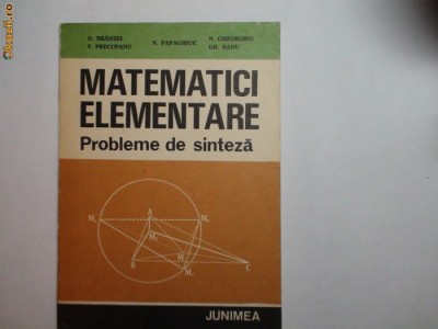 Matematicii elementare Probleme de sinteza foto