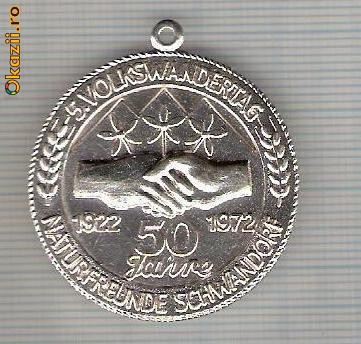 CIA 247 Medalie sportiva germana(prietenia) -dimensiuni, 38X35 milimetri foto