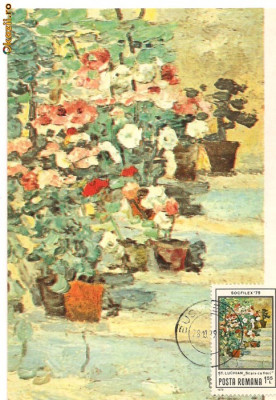 ilustrata maxima-LUCHIAN-scara cu flori foto