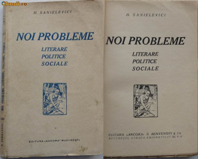 Sanielevici , Noi probleme literare , politice , sociale , eseuri , interbelica foto