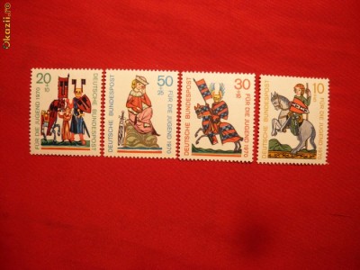 SERIE- PENTRU TINERET 1970 RFG ,4 valori foto