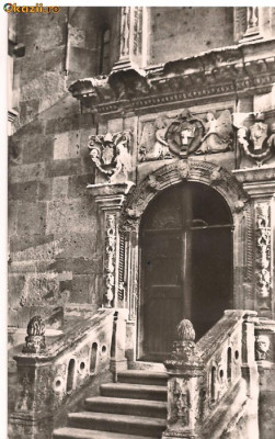 Ilustrata-Alba Iulia-detaliu din catedrala romano-catolica foto