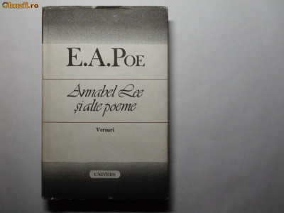 E .A.Poe Annabel Lee si alte Poeme-Versuri, foto