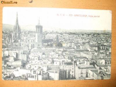 Carte postala Barcelona Vista parcial foto