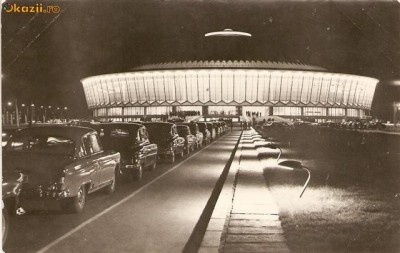 R 9345 Republica Populara Romana bucuresti expozitia economiei nationale al 4 lea pavilion de mostre circulata foto