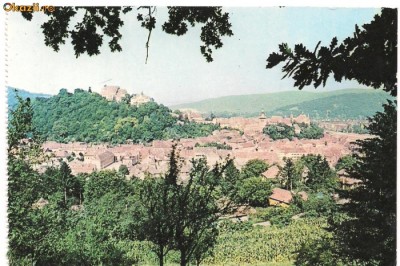 ilustrata-SIGHISOARA-vedere generala foto