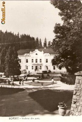 R 9297 Republica Populara Romana Borsec vedere din parc circulata foto