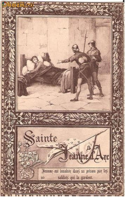 V FOTO 73 Ioana d`Arc -,,Sainte Jeanne d`Arc&amp;quot; -interesanta -sepia -interbelica -Paris foto