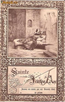 V FOTO 65 Ioana d`Arc -,,Sainte Jeanne d`Arc&amp;quot; -interesanta -sepia -interbelica -Paris foto