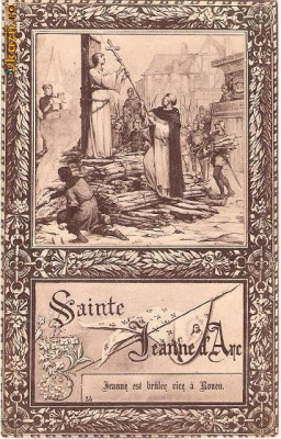 V FOTO 72 Ioana d`Arc -,,Sainte Jeanne d`Arc&amp;quot; -interesanta -sepia -interbelica -Paris foto