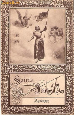 V FOTO 62 Ioana d`Arc -,,Sainte Jeanne d`Arc&amp;quot; -interesanta -sepia -interbelica -Paris foto