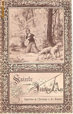 V FOTO 76 Ioana d`Arc -,,Sainte Jeanne d`Arc&amp;quot; -interesanta -sepia -interbelica -Paris foto