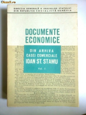 RARA BUCURESTI-DOCUMENTELE CASEI COMERCIALE I.STAMU 1717-1876,VOL2 foto