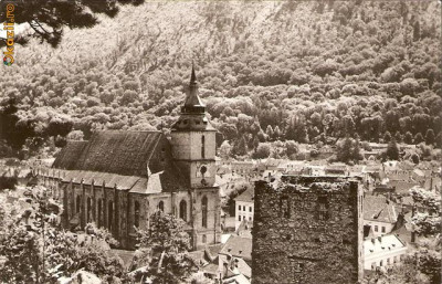 R 9322 Republica Populara Romana Brasov Biserica Neagra necirculata foto