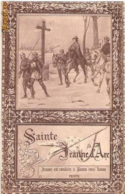 V FOTO 75 Ioana d`Arc -,,Sainte Jeanne d`Arc&amp;quot; -interesanta -sepia -interbelica -Paris foto