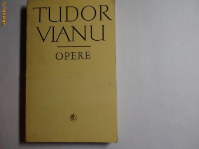 Tudor Vianu Opere vol 1 RF14/3 foto