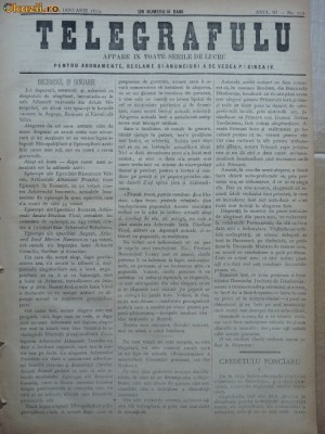 Ziarul Telegrafulu , 20 ianuarie 1873 foto