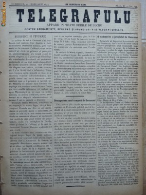 Ziarul Telegrafulu , 11 februarie 1873 foto