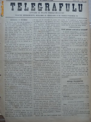 Ziarul Telegrafulu , 1 ianuarie 1873 foto