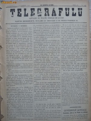 Ziarul Telegrafulu , 10 decembrie 1872 foto