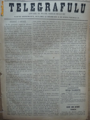 Ziarul Telegrafulu , 4 ianuarie 1873 foto