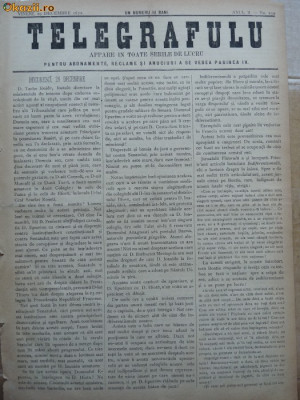 Ziarul Telegrafulu , 29 decembrie 1872 foto